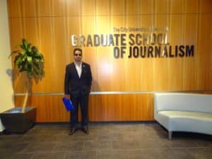 Fadi Ghali at CNNY Graduate School of Journalism in New York TV Journalist Marketer Actor