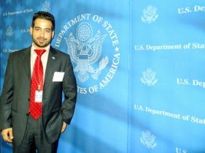 Fadi in US Dpt of State_Harry Truman Building - IVLP 2013